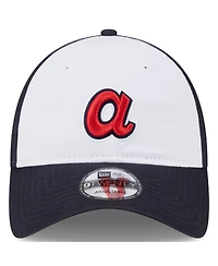 Men's New Era White Atlanta Braves 2024 Batting Practice 9TWENTY Adjustable Hat