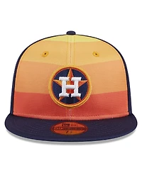 Men's New Era Orange Houston Astros 2024 Batting Practice 59FIFTY Fitted Hat