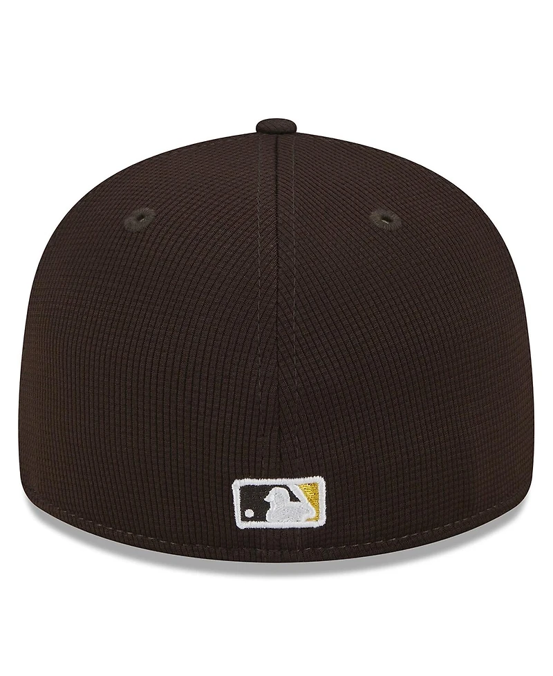 Men's New Era Brown San Diego Padres 2024 Batting Practice Low Profile 59FIFTY Fitted Hat