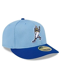 Men's New Era Light Blue Milwaukee Brewers 2024 Batting Practice Low Profile 59FIFTY Fitted Hat