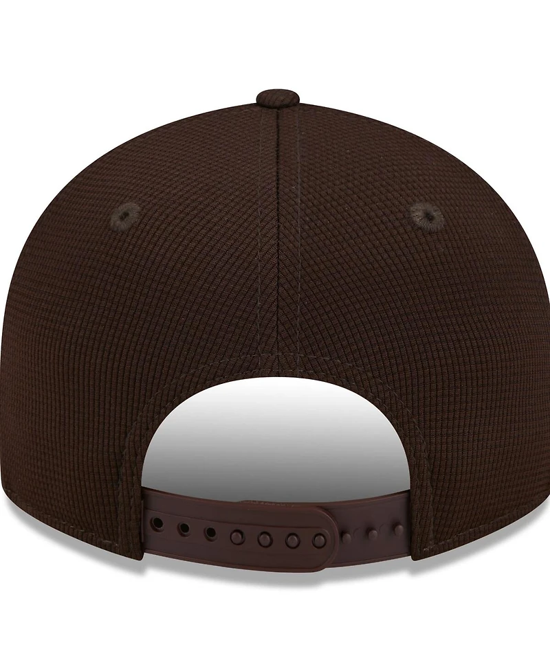 Men's New Era Brown San Diego Padres 2024 Batting Practice Low Profile 9FIFTY Snapback Hat