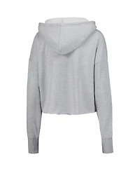 Women's ZooZatz Gray Georgia Bulldogs Swirl Cropped Pullover Hoodie