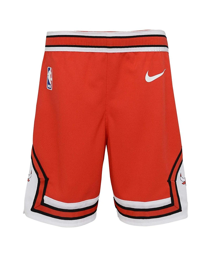 Little Boys and Girls Nike Red Chicago Bulls Icon Replica Shorts