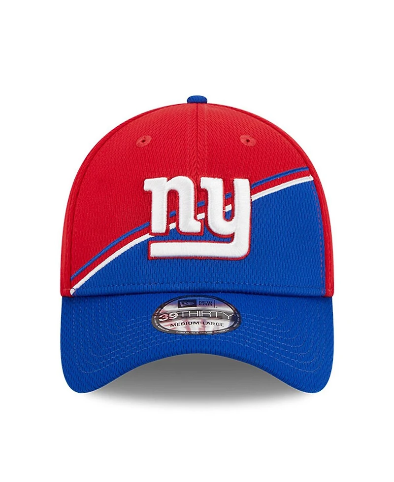 Men's New Era Red, Royal York Giants 2023 Sideline 39THIRTY Flex Hat