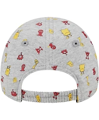 Toddler Boys and Girls New Era Heather Gray Usc Trojans Allover Print Critter 9FORTY Flex Hat