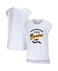 Women's Wear by Erin Andrews White Boston Bruins Domestic Tank Top