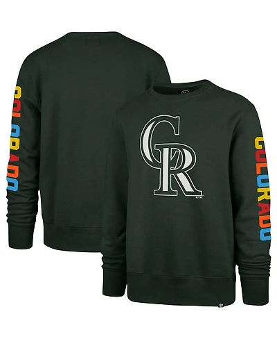 Men's '47 Brand Green Colorado Rockies City Connect Legend Headline Pullover Sweatshirt
