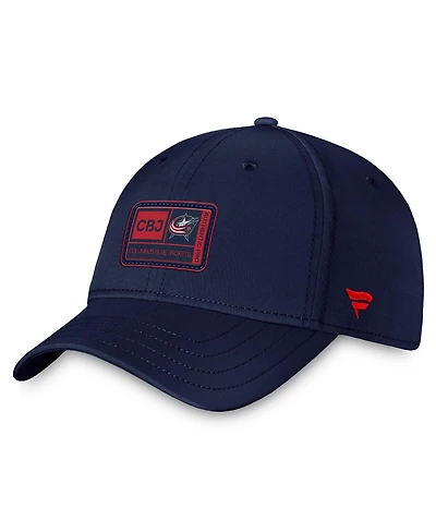 Men's Fanatics Navy Columbus Blue Jackets Authentic Pro Training Camp Flex Hat