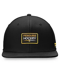 Men's Fanatics Black Pittsburgh Penguins Authentic Pro Prime Snapback Hat