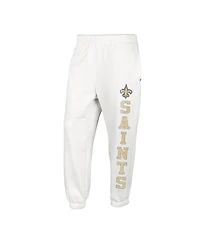 Women's '47 Brand Oatmeal Distressed New Orleans Saints Harper Joggers