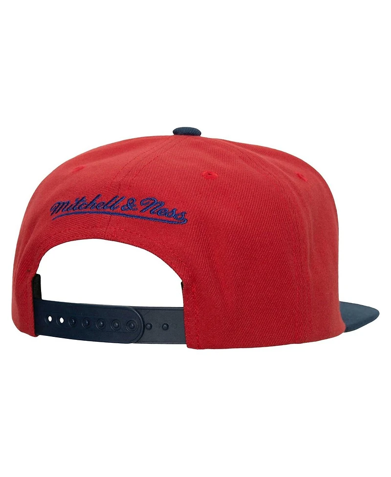 Men's Mitchell & Ness Red Montreal Canadiens Core Team Ground 2.0 Snapback Hat