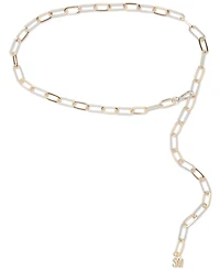 Steve Madden Women's Two-Tone Paperclip Chain Belt