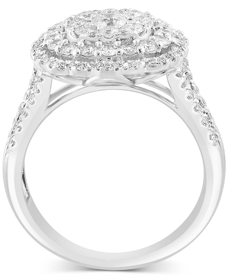 Effy Diamond Cluster Ring (1-1/3 ct. t.w.) in 14k White Gold