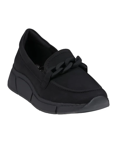Gc Shoes Women's Molly Chain Hardware Slip On Sneakers