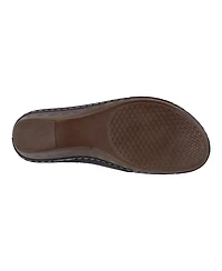 Gc Shoes Women's Hayden Perforated Contrast Cross Strap Wedge Sandals