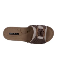 Gc Shoes Women's Ellen Comfort Slip On Wedge Sandals