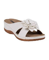Gc Shoes Women's Joy Flower Rosette Comfort Sandals