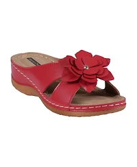 Gc Shoes Women's Joy Flower Rosette Comfort Sandals