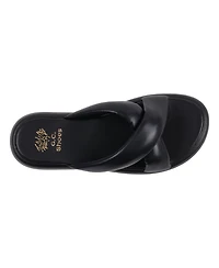 Gc Shoes Women's Nalani Crisscross Slide Flat Sandals