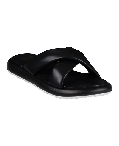 Gc Shoes Women's Nalani Crisscross Slide Flat Sandals