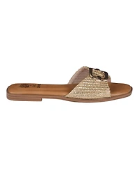 Gc Shoes Women's Davina Hardware Slide Flat Sandals