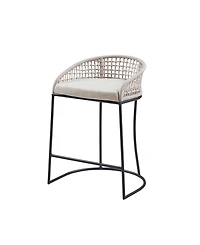 Madison Park Hermosa 21.5" Wide Woven Counter Stool