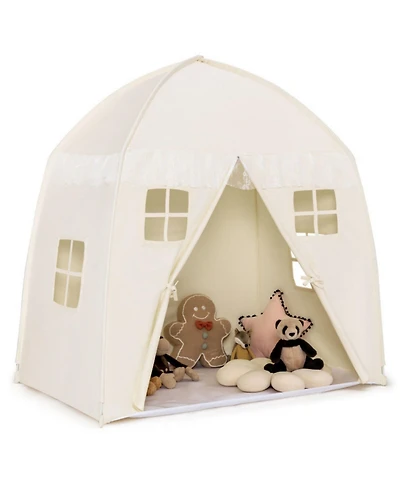 Sugift White Portable Indoor Kids Play Castle Tent
