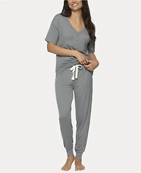 Felina Women's Jessie 2 Pc. Jersey Knit Lounge Set