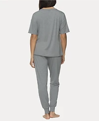 Felina Women's Jessie 2 Pc. Jersey Knit Lounge Set