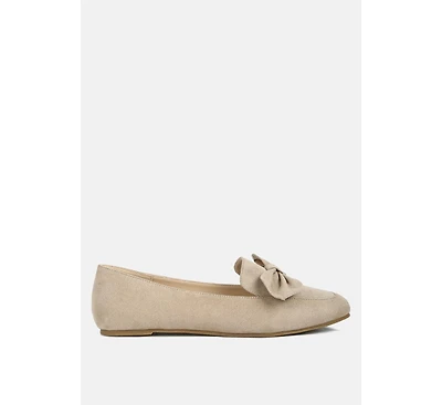 remee front bow loafers
