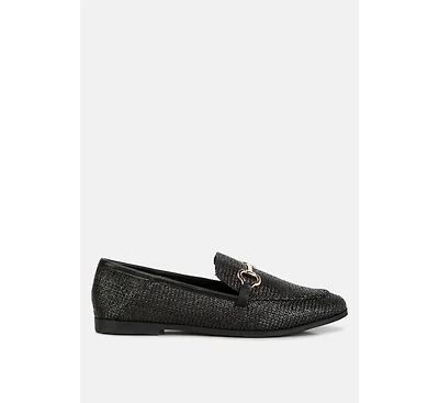 jiro horsebit detail flat loafers