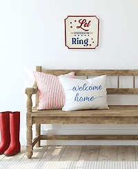 Northlight Let Freedom Ring Americana Metal Wall Sign, 11.75"