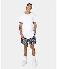 Saint Morta Men's Paisley Skulls Beach Shorts