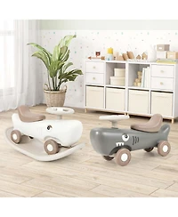 Convertible Rocking Horse & Sliding Car with Detachable Balance Board