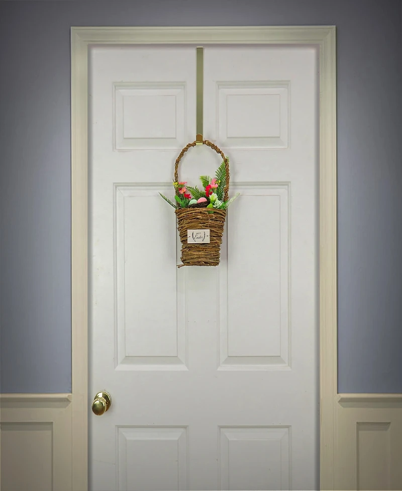 National Tree Company 15" Easter Floral Wall Basket