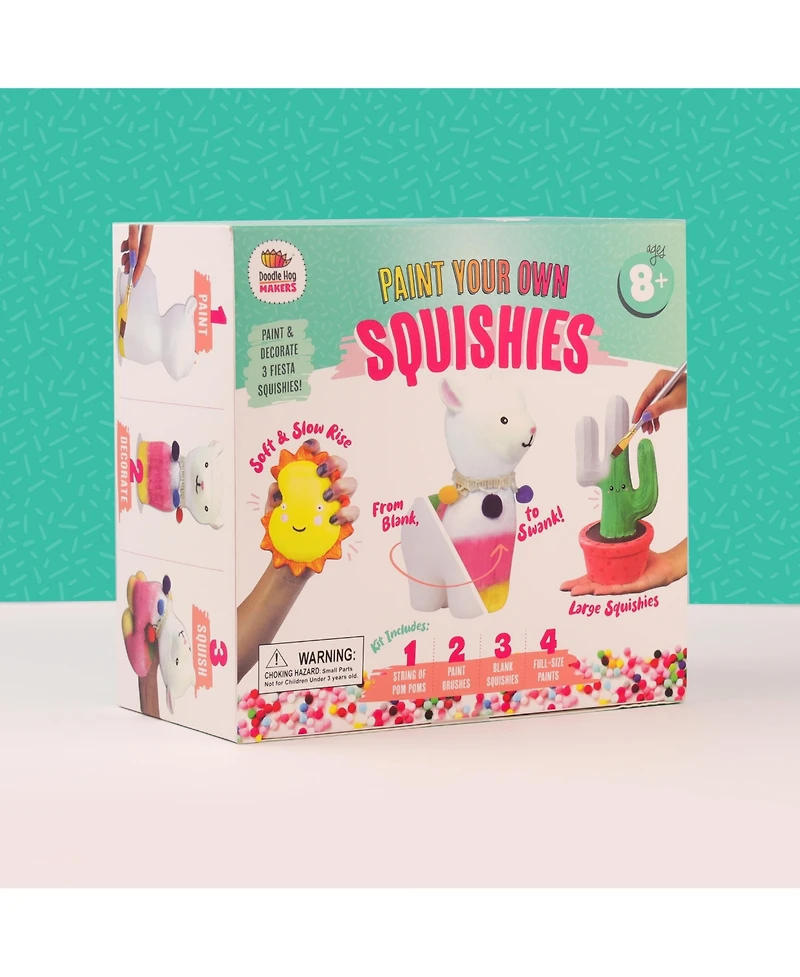 Doodle Hog Alpaca Squishies Kit | Squishy Maker Crafts for Girls Ages 8 | Paint Your Own Squishies Kit | Squishy Painting Kit | Arts and Crafts for Ki