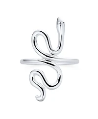 Bling Jewelry Garden Animal Pet Reptile Egyptian Stack Wrap Coil Serpent Snake Ring Band .925 Sterling Silver