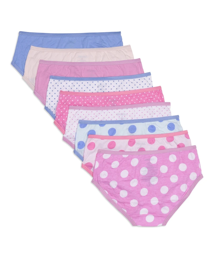 Maidenform Little & Big Girls and Dots Hipster Underwear, Pack of 9