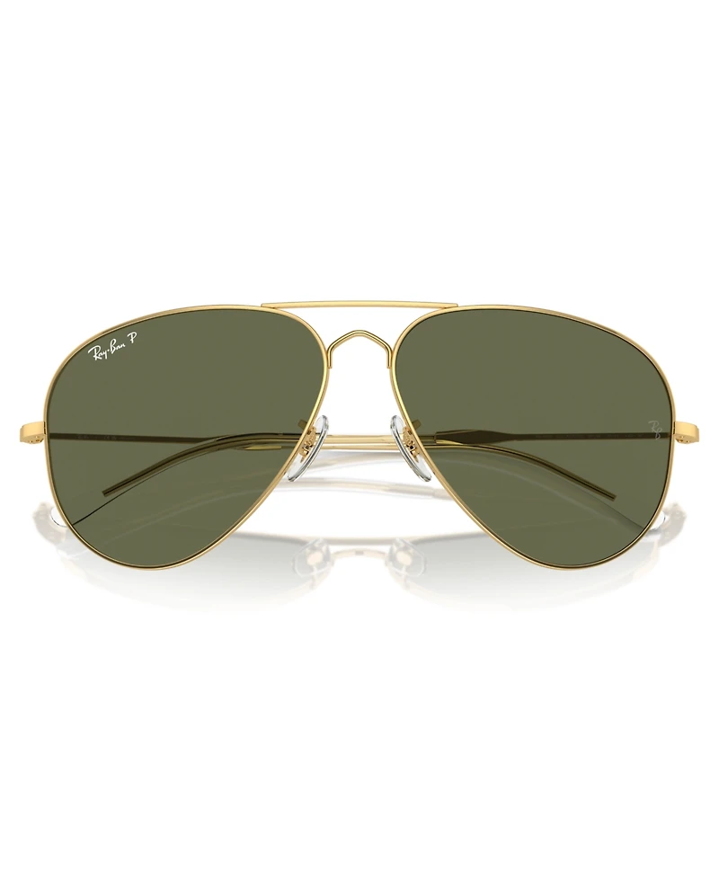 Ray-Ban Unisex Polarized Sunglasses, Old Aviator Rb3825