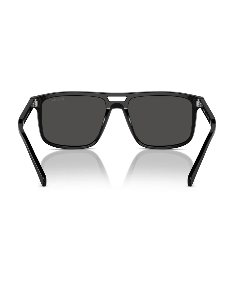 Prada Iconic Plaque Rectangular Men's Sunglasses