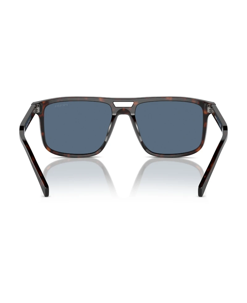 Prada Iconic Plaque Rectangular Men's Sunglasses