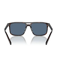 Prada Iconic Plaque Rectangular Men's Sunglasses