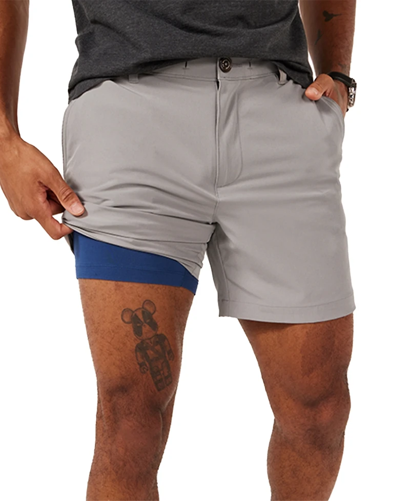 Chubbies Men's The World's Grayest Standard-Fit Lined 6" Shorts