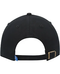 Men's '47 Brand Black Dallas Mavericks Team Logo Clean Up Adjustable Hat