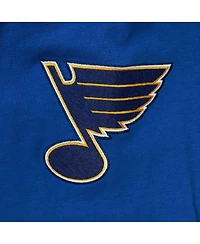 Men's Mitchell & Ness Blue St. Louis Blues Legendary Slub Hoodie Long Sleeve T-shirt