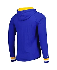 Men's Mitchell & Ness Blue St. Louis Blues Legendary Slub Hoodie Long Sleeve T-shirt
