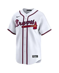 Men's Nike Ozzie Albies White Atlanta Braves Home Limited Player Jersey