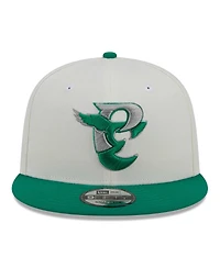 Men's New Era Cream, Kelly Green Philadelphia Eagles City Originals 9FIFTY Snapback Hat