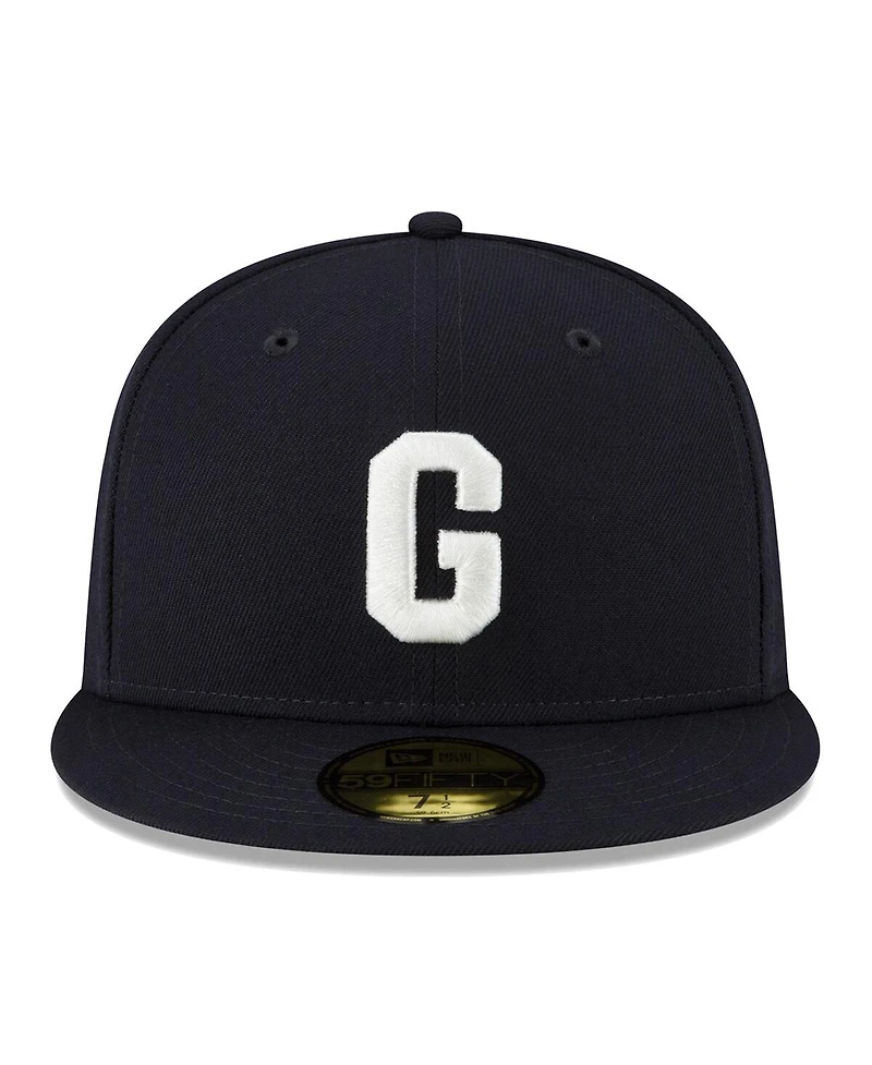Men's New Era Navy Homestead Grays Turn Back The Clock 59FIFTY Fitted Hat