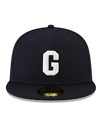 Men's New Era Navy Homestead Grays Turn Back The Clock 59FIFTY Fitted Hat